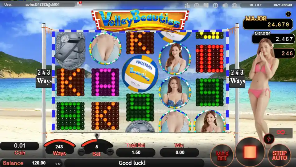 SimplePlay電子線上老虎機-美女沙排